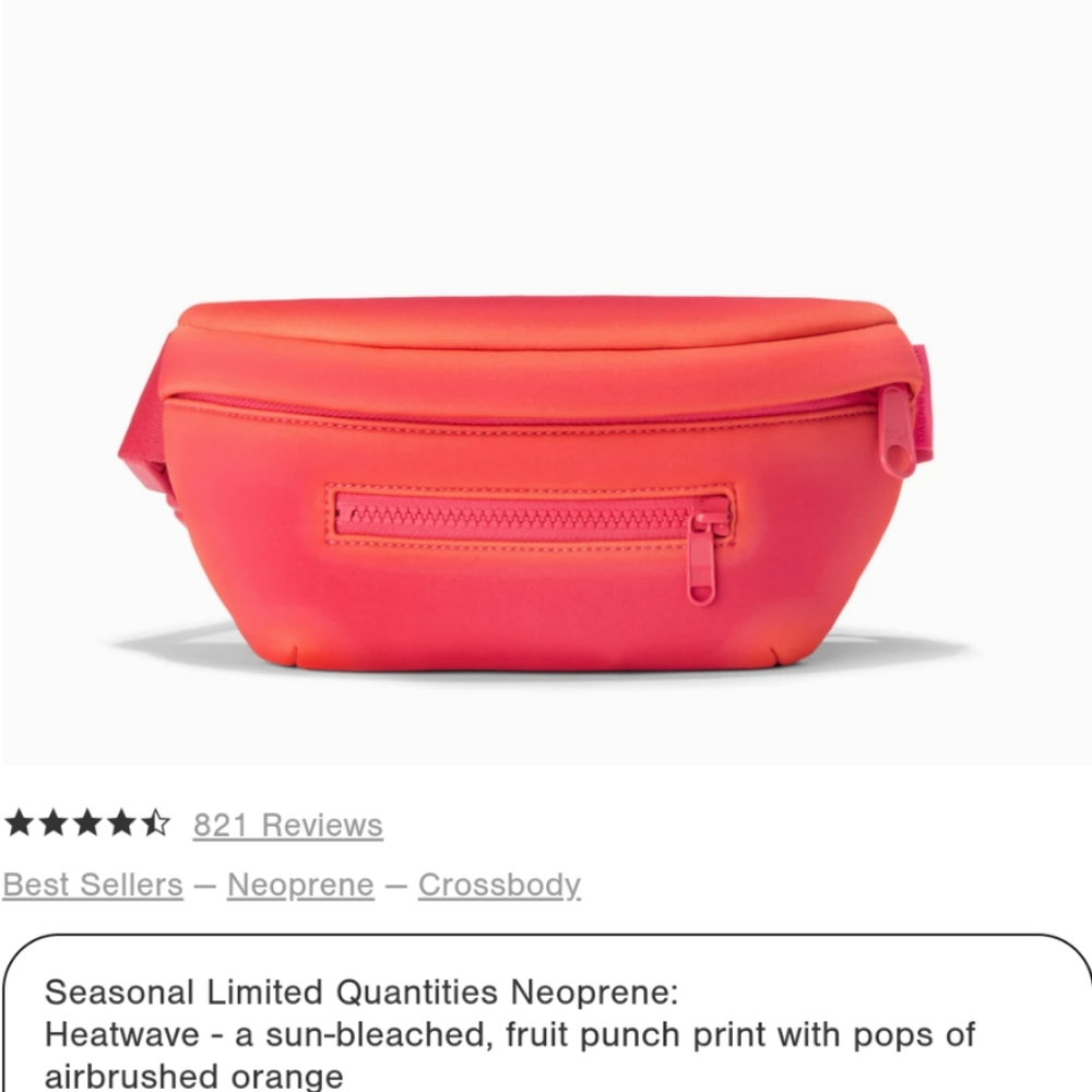 NWT Dagne Dover Ace Fanny Pack in Heatwave - Picture 8 of 8